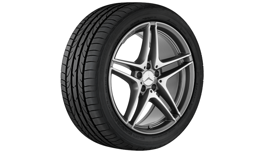 AMG 5-twin-spoke wheel, titanium gray, Continental, ContiWinterContact TS 830 P MO, 265/35 R19 98V XL, winter, Q4401411118700J2022