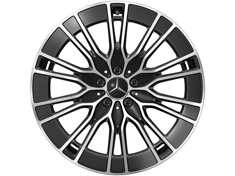 10-twin-spoke wheel, gloss black, Pirelli, P Zero MO, 245/40 R20 99Y XL, summer, Q440241711650