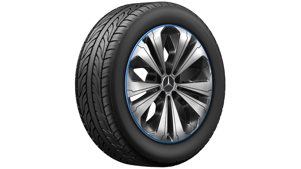 5-Doppelspeichen-Rad Schwarz Glanzgedreht Mit Blauem Felgenhorn, Pirelli, Scorpion Winter MO, 235/55 R19 101H, Winter, Q4403017120700J2022 5-Doppelspeichen-Rad Schwarz Glanzgedreht Mit Blauem Felgenhorn, Pirelli, Scorpion Winter MO, 235/55 R19 101H, Winter, Q4403017120700J2022