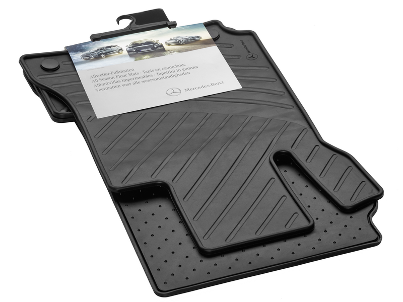 All-weather mats CLASSIC, set, 4-piece, C-Class, black, A20468010019G33