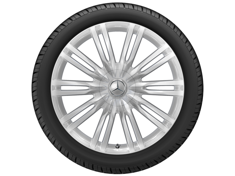 10-twin-spoke wheel, 50.8 cm (20 inch), S-Class, 255/40 R20/, silver, A22340140007X15