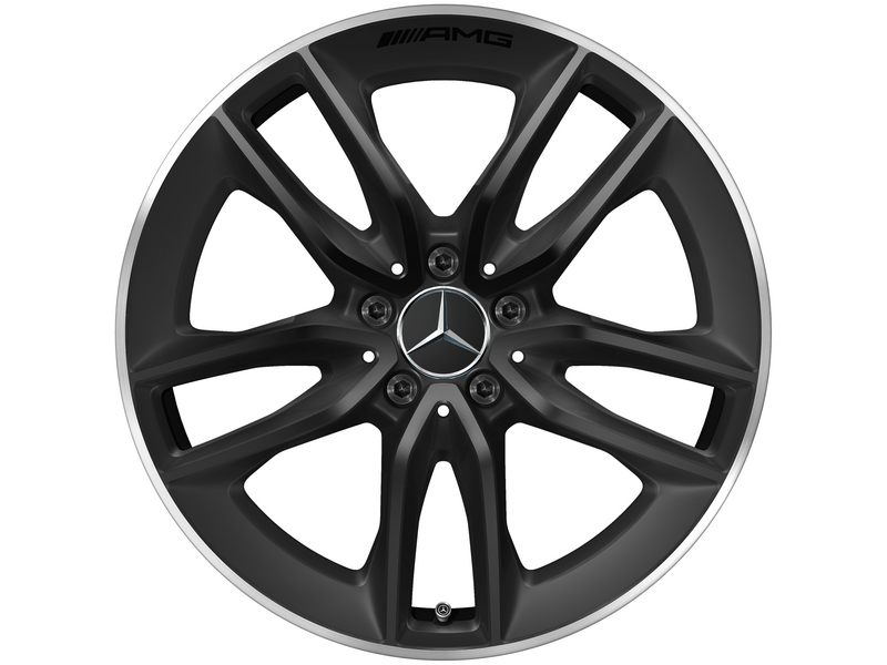 AMG 5-twin-spoke wheel, matt black, rim flange polished, Pirelli, P Zero Winter MO1, 285/40 R19 107V XL, winter, Q4401417124400J2020