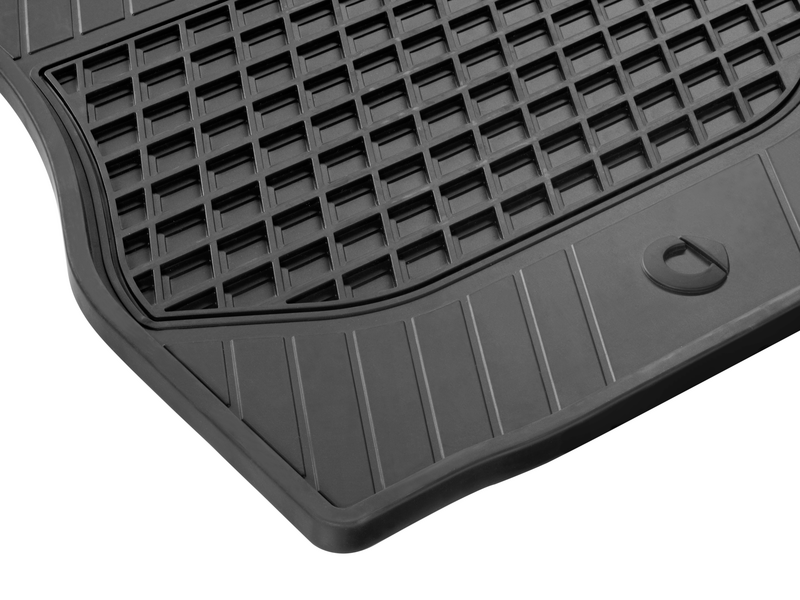 All-weather mats, driver/passenger mat, 2-piece, smart, black, A45368016059G33