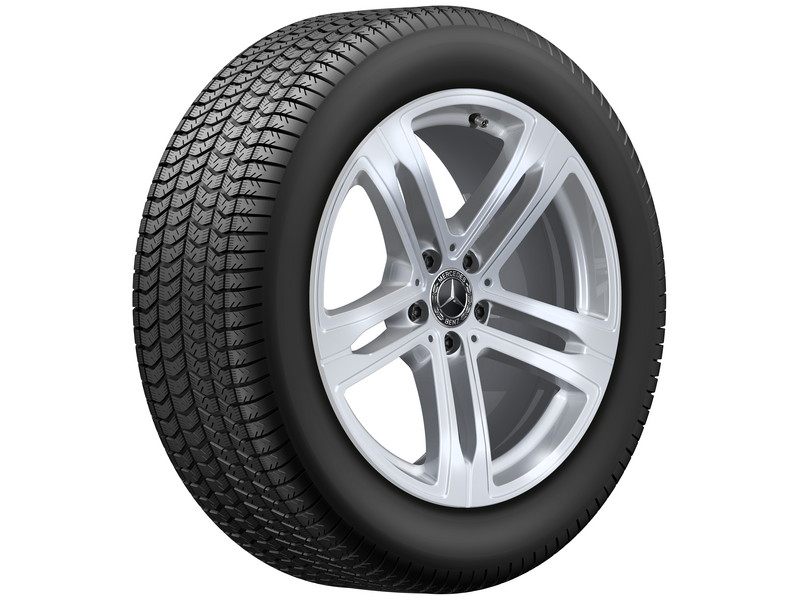 5-spoke wheel, 48.3 cm (19-inch), aero wheel, EQE, 235/55 R19/, vanadium silver, A29440120007X45