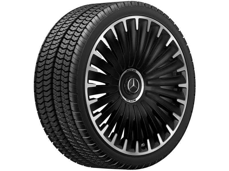 AMG Vielspeichen-Rad, 55,9 cm (22 Zoll), glanzgedreht, 275/35 R22/, schwarz matt, A29440116007X36