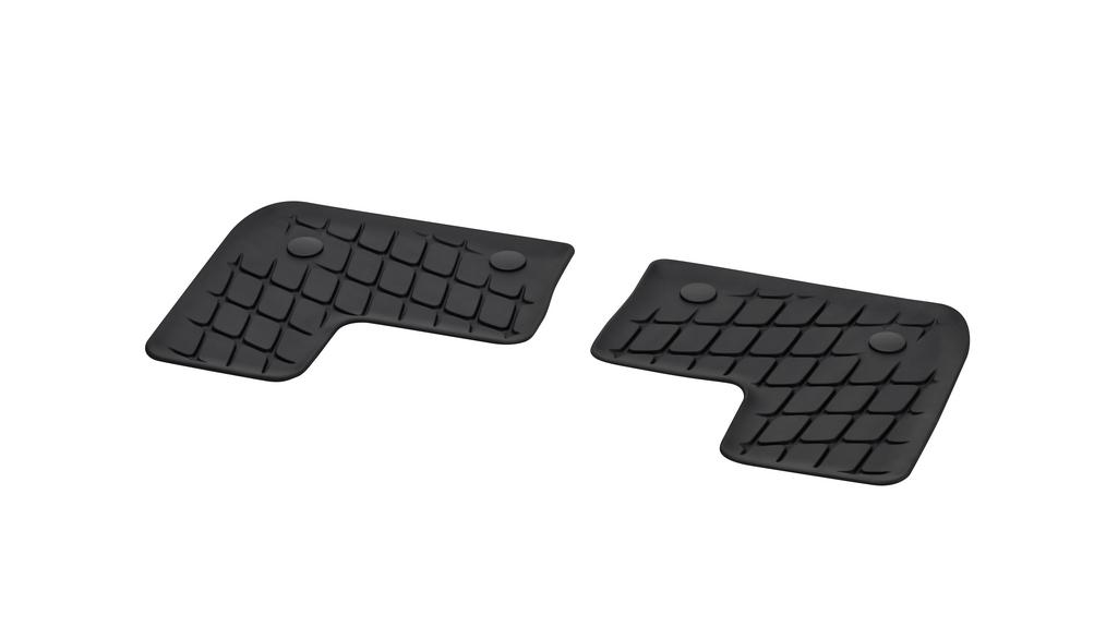 Dynamic Squares all-weather mats, 3rd row of seats, 2-piece, GLS, black, A16768079069G33 Dynamic Squares all-weather mats, 3rd row of seats, 2-piece, GLS, black, A16768079069G33