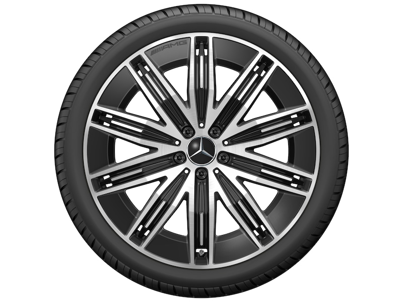 AMG 10-Speichen-Rad Schwarz Glanzgedreht, Goodyear, UltraGrip Performance + MO, 265/40 R21 105H XL, Winter, Q4403014102700J2022