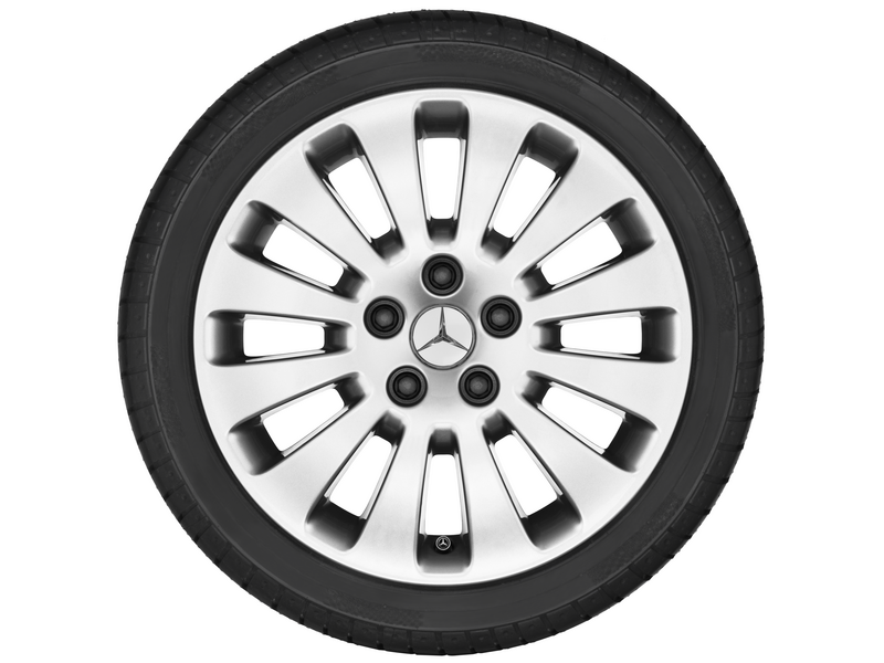 Cerchio a 12 razze, 40,6 cm (16 pollici), Citan/eCitan, 205/55 R16/, colore argento, A4154011000