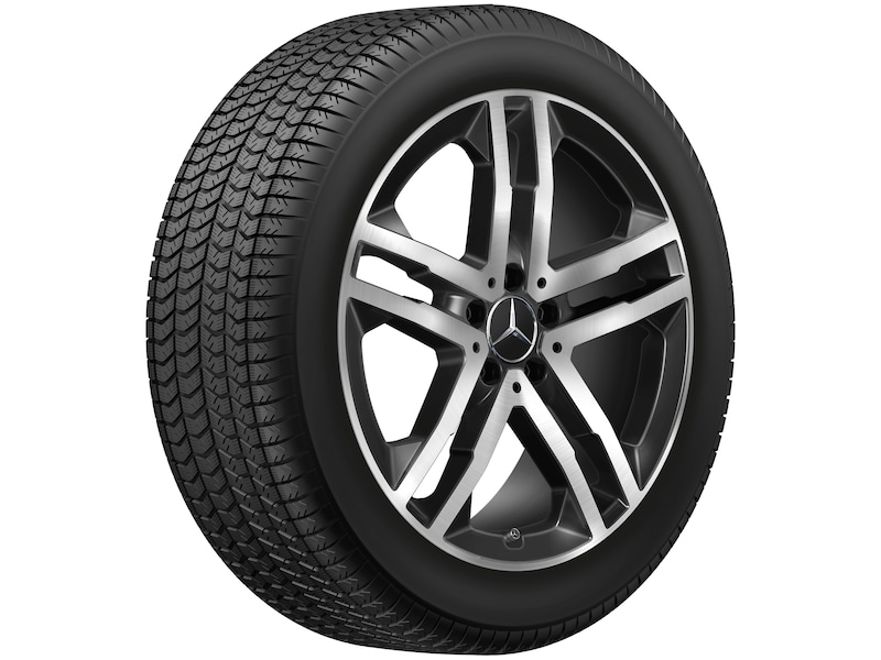 Mercedes-Benz Original Sommer-Komplettrad 5-Doppelspeichen schwarz glanzgedreht , Continental, EcoContact 6 MO, 235/50 R19 99 W None, Sommer, Q440651110810 Mercedes-Benz Original Sommer-Komplettrad 5-Doppelspeichen schwarz glanzgedreht , Continental, EcoContact 6 MO, 235/50 R19 99 W None, Sommer, Q440651110810