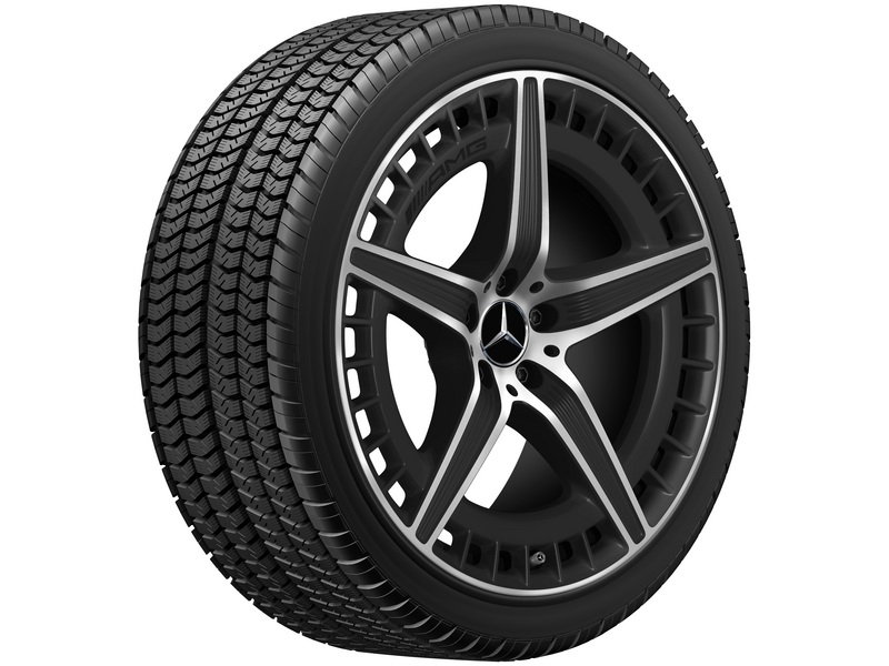 AMG multi-spoke wheel, matt black gloss turned, Continental, WinterContact TS 860 S MO1, 265/40 R21 105V, winter, Q440301110440