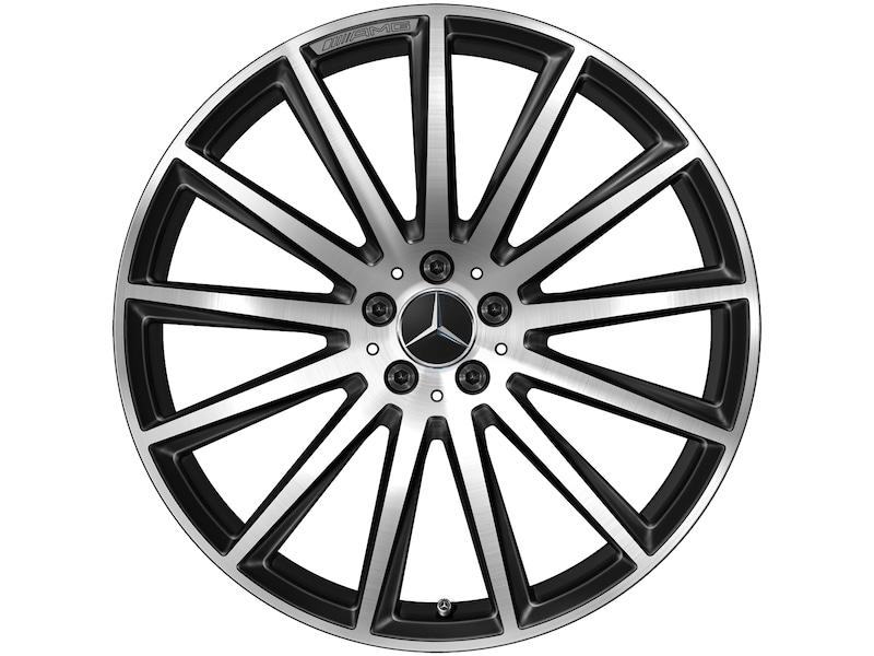 Mercedes-Benz Genuine AMG multi-spoke complete winter wheel, black high-sheen, Pirelli, Scorpion Winter MO, 325/40 R22 114 V XL, Winter, Q440301713040