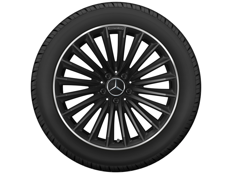 AMG multi-spoke wheel, matt black, rim flange polished, Pirelli, P Zero Winter MO1A, 285/40 R19 107V XL, Winter, Q440141716040