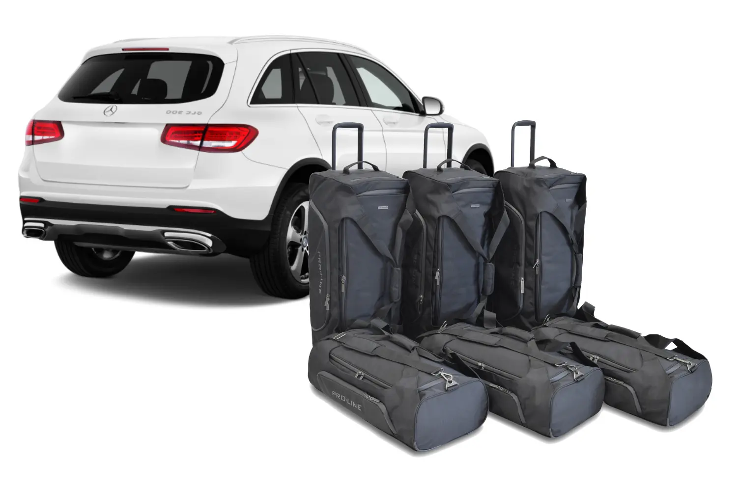 Reistassenset geschikt voor Mercedes-Benz GLC (X254) 2022-today Pro.Line - Zwart, CB-M26701SP Reistassenset geschikt voor Mercedes-Benz GLC (X254) 2022-today Pro.Line - Zwart, CB-M26701SP