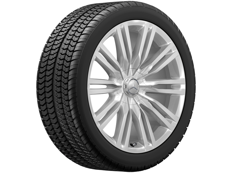 10-twin-spoke wheel, 50.8 cm (20 inch), S-Class, 255/40 R20/, silver, A22340140007X15