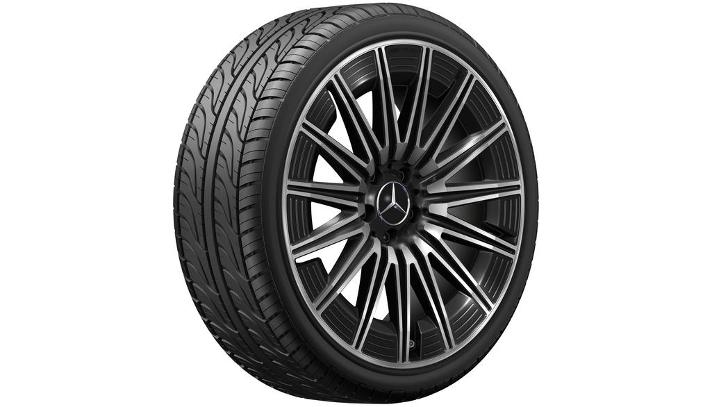 AMG Vielspeichen-Rad, 50,8 cm (20 Zoll), glanzgedreht, CLE, 275/30 R20/, schwarz, A23640124007X23 AMG Vielspeichen-Rad, 50,8 cm (20 Zoll), glanzgedreht, CLE, 275/30 R20/, schwarz, A23640124007X23