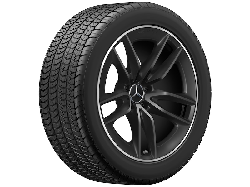 AMG 5-twin-spoke wheel, matt black, rim flange polished, Pirelli, P Zero Winter MO1, 285/40 R19 107V XL, winter, Q4401417138300J2022