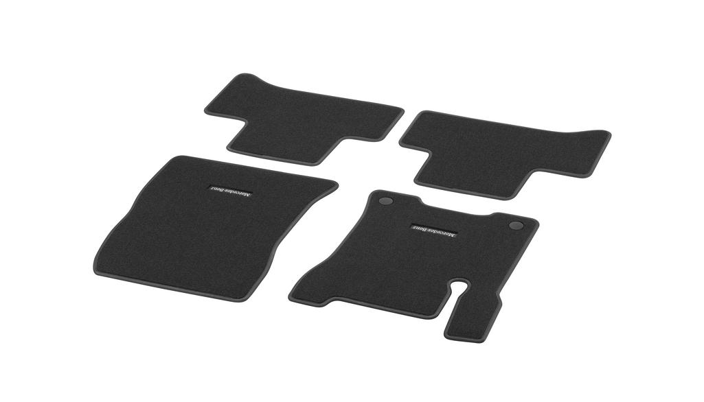 Tappetini in velluto CLASSIC, set, 4 pezzi, EQA, nero, A24368091019A84 Tappetini in velluto CLASSIC, set, 4 pezzi, EQA, nero, A24368091019A84