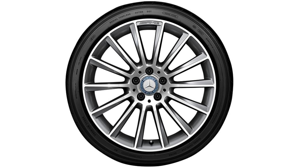 AMG Vielspeichen-Rad, 48,3 cm (19 Zoll), glanzgedreht, CLS, 285/30 R19/, titangrau, A21840112007X21