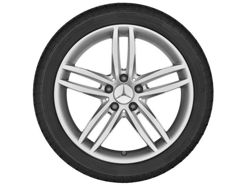 5-twin-spoke wheel, 45.7 cm (18-inch), SLK-SLC, 225/40 R18/, vanadium silver, A17240111027X45