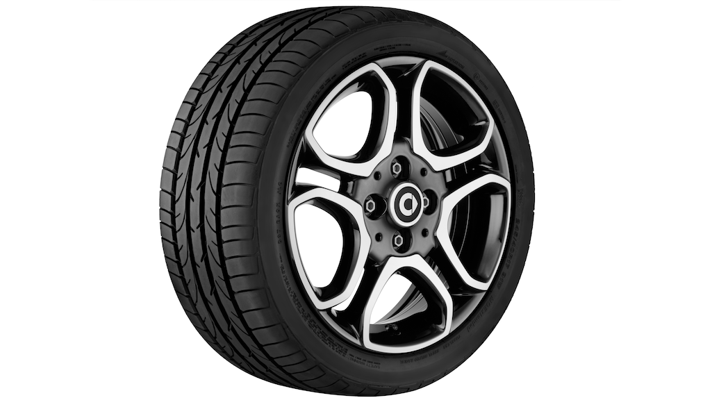 10-Speichen-Rad Schwarz Glanzgedreht 10-Speichen-Rad Schwarz Glanzgedreht