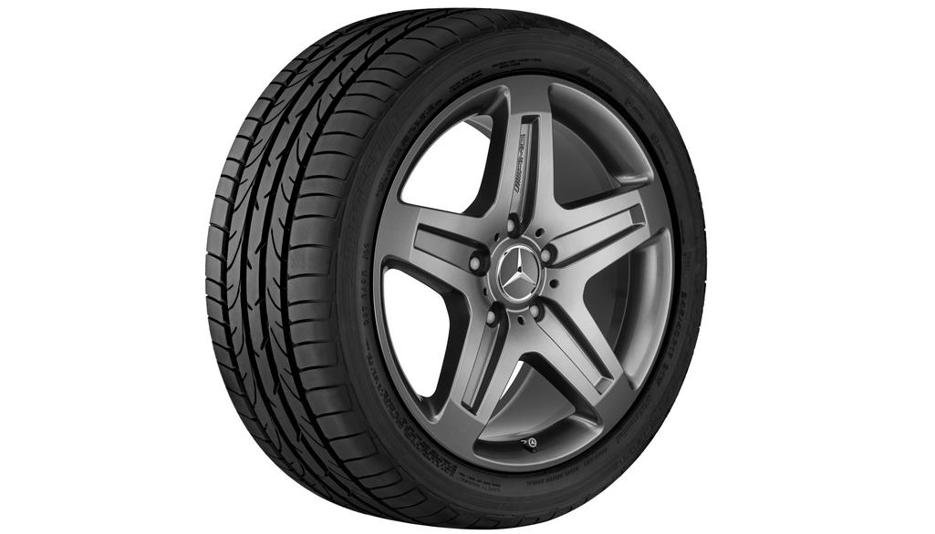 Cerchio AMG a 5 razze, 48,3 cm (19 pollici), Classe G, 275/55 R19/, grigio titanio, B66031496 Cerchio AMG a 5 razze, 48,3 cm (19 pollici), Classe G, 275/55 R19/, grigio titanio, B66031496