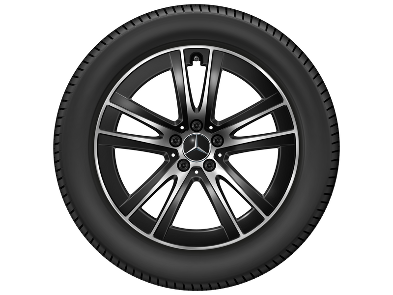 5-twin-spoke wheel, Aero, 48.3 cm (19-inch), high-sheen, GLC, 255/50 R19/, black, A25440159007X23
