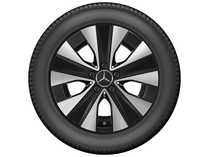 Mercedes-Benz Original Winter-Komplettrad 5-Speichen schwarz glanzgedreht , Michelin, Pilot Alpin 5, 235/55 R17 103 V XL, Winter, Q440191510300 Mercedes-Benz Original Winter-Komplettrad 5-Speichen schwarz glanzgedreht , Michelin, Pilot Alpin 5, 235/55 R17 103 V XL, Winter, Q440191510300