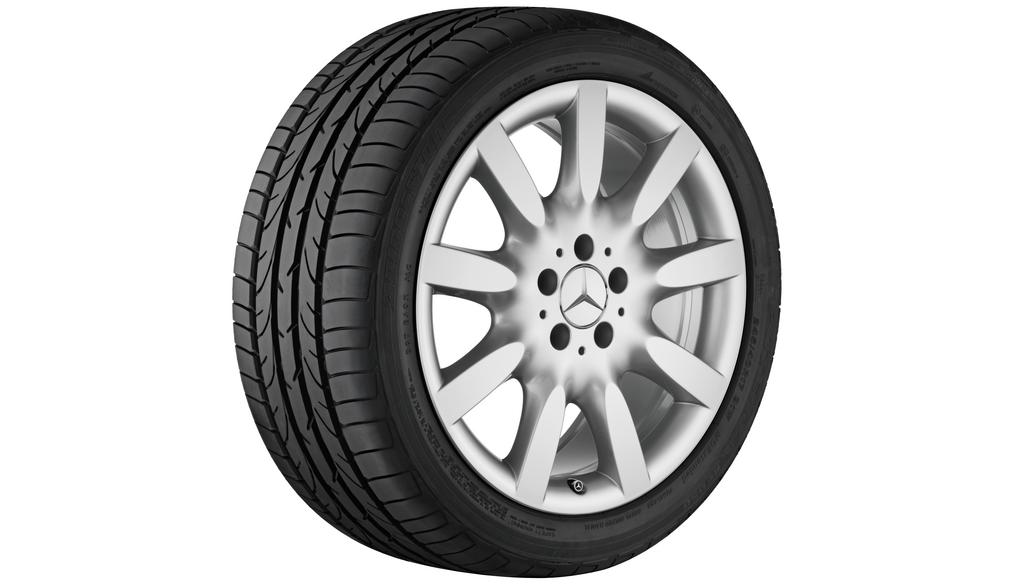 9-Speichen-Rad, 45,7 cm (18 Zoll), S-Klasse/ CL, 255/45 R18/, titansilber, B66474429