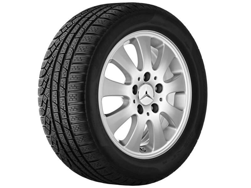 9-spoke wheel, 38.1 cm (15 inch), B-Class/ A-Class, 185/65 R15/, titanium silver, B66471853