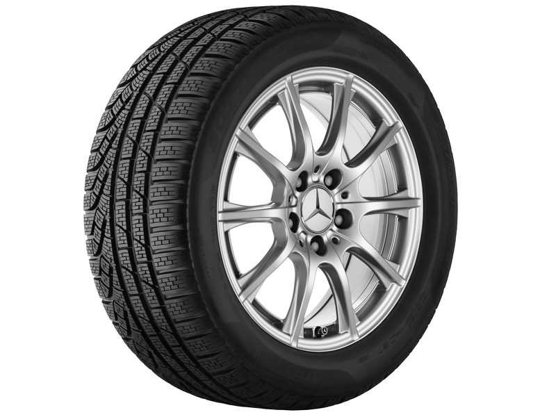 10-Speichen-Rad Vanadiumsilber, Bridgestone, BLIZZAK LM-32 MO, 205/60 R16 92H, Winter, Q440141910690G22020