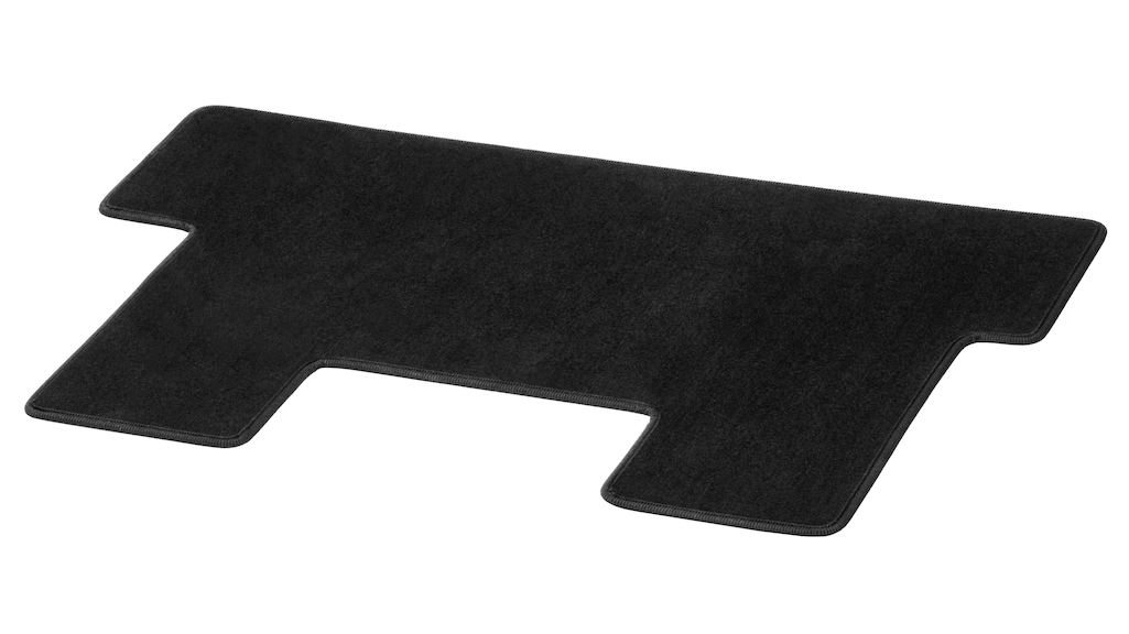 Tappetini in velluto, vano bagagli, con doppia guida, 1 pezzo, A2, lungo, nero, A44768057069J74