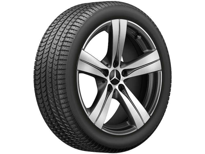 5-spoke wheel black polished, Goodyear, Eagle F1 Asymmetric 5 MO, 245/40 R18 97Y XL, Summer, Q4402414101400J2022