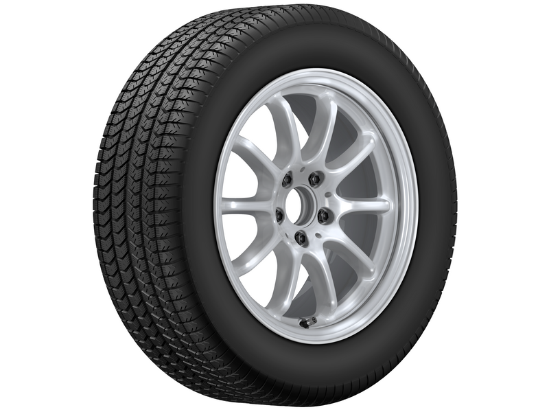 10-Speichen-Rad, 43,2 cm (17 Zoll), E-Klasse, 225/60 R17/, vanadiumsilber, A21440121007X45