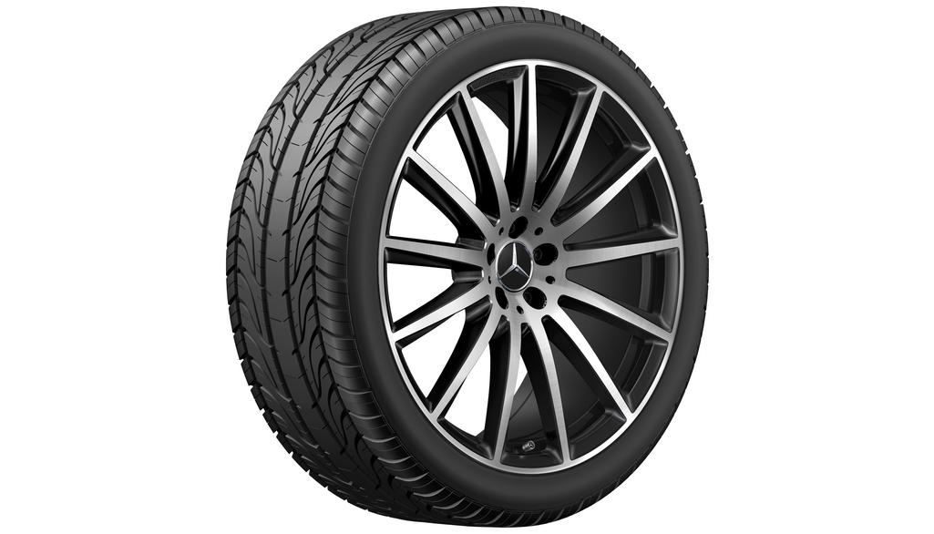 AMG multi-spoke wheel, 55.9 cm (22-inch), high-sheen, GLS, 325/40 R22/, black, A16740176007X23