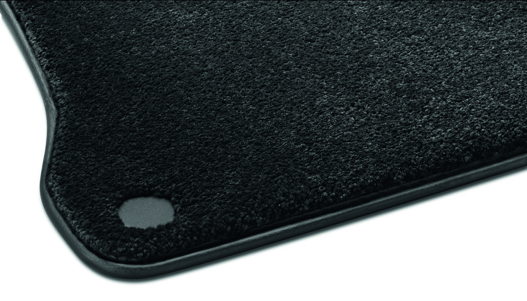 Tappetini in velluto EXCLUSIVE, posteriori, 2 pezzi, Classe S, nero, A22368083039K26