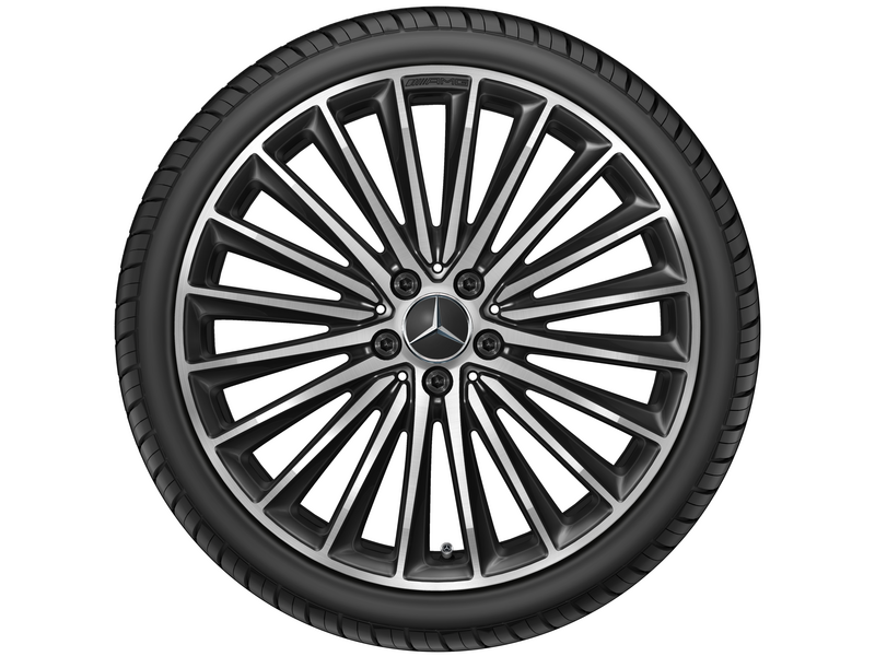 AMG Vielspeichen-Rad, 50,8 cm (20 Zoll), glanzgedreht, CLS, 275/30 R20/, schwarz, A25740139007X23