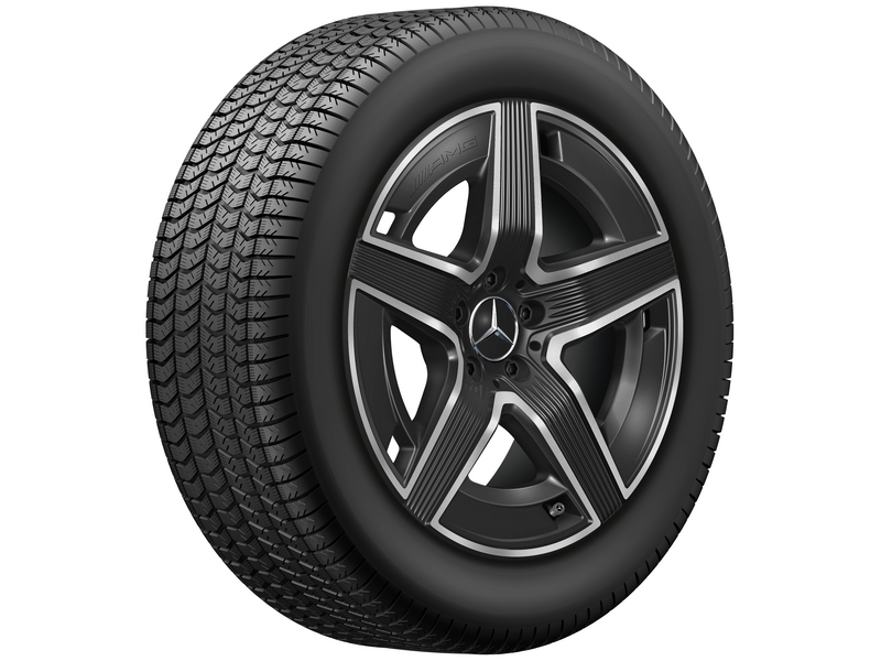 AMG 5-Doppelspeichen-Rad Schwarz Glanzgedreht, Continental, EcoContact 6 Q MO, 235/55 R19 105W XL, Sommer, Q440651110670