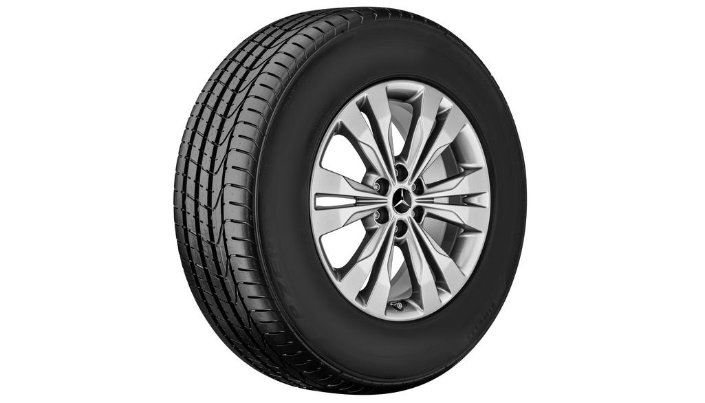 Cerchio a 6 doppie razze, 45,7 cm (18 pollici), Classe X, 255/60 R18/, grigio Himalaya, A4704015600 Cerchio a 6 doppie razze, 45,7 cm (18 pollici), Classe X, 255/60 R18/, grigio Himalaya, A4704015600