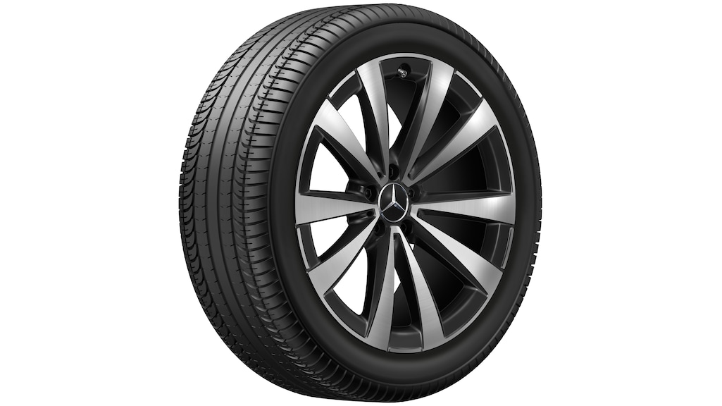 Cerchio a 5 doppie razze, nero lucido, Goodyear, Eagle F1 Asymmetric 5 MO, 255/45 R20 105H XL, estivo, Q4402414102100J2021