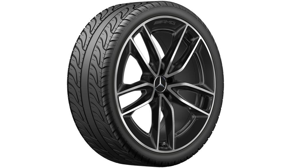 AMG 5-twin-spoke wheel, 55.9 cm (22-inch), high-sheen, GLE, 285/40 R22 ...