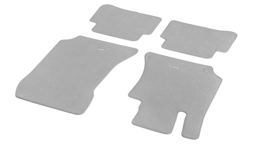 Tappetini in velluto CLASSIC, set da 4 pezzi, Classe E/CLS, grigio alpaca, A21268087017L80