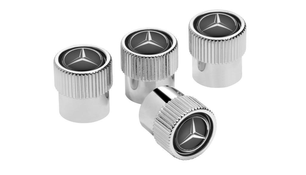 Ventilzierkappe, Set, 4-teilig, (u.a. S-Klasse/ GLC/ EQB), chrom, B66472002 Ventilzierkappe, Set, 4-teilig, (u.a. S-Klasse/ GLC/ EQB), chrom, B66472002