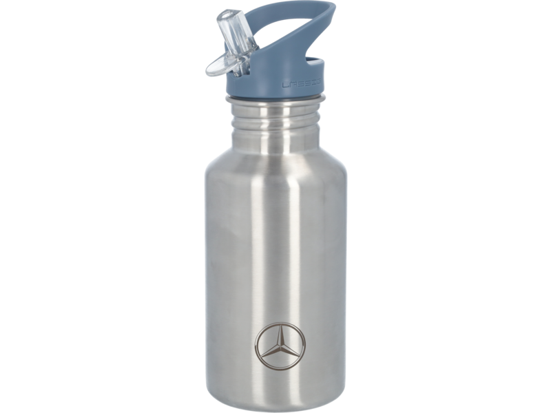 Trinkflasche Kinder, Mercedes-Benz, blau / silberfarben, B66959675