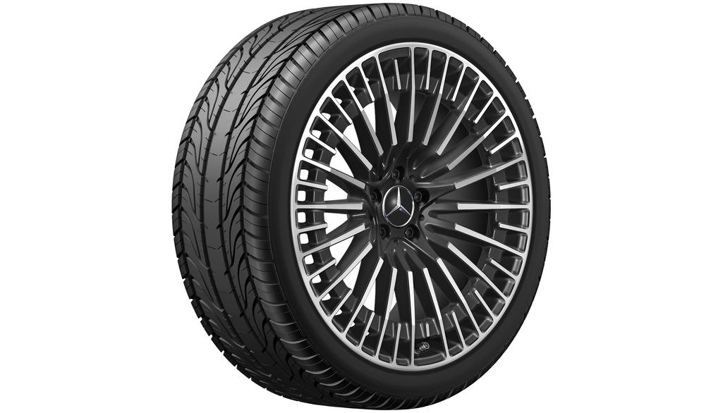 AMG multi-spoke wheel, 53.3 cm (21-inch), high-sheen, EQS, 265/40 R21/, black, A29740115007X23