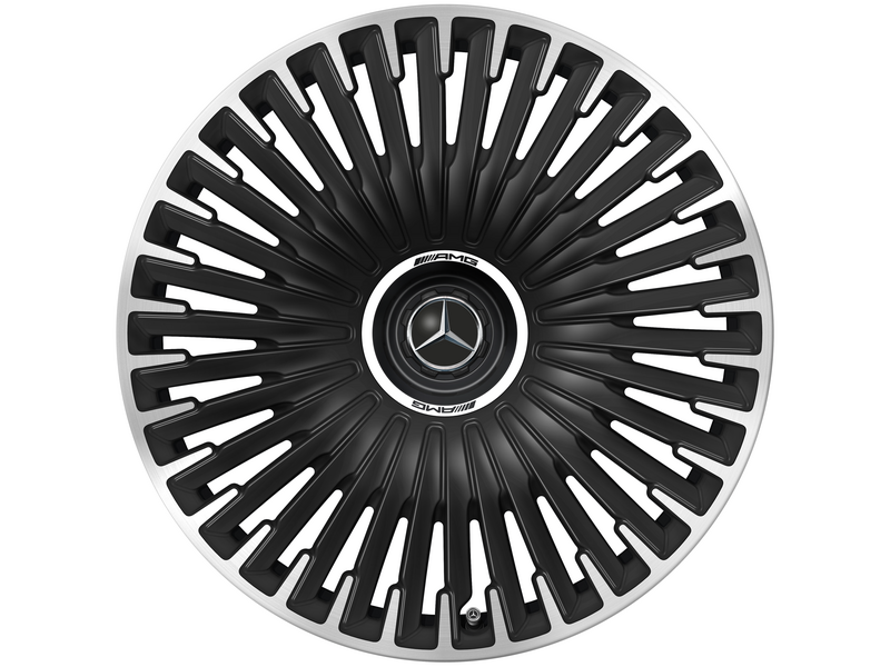 AMG Vielspeichen-Rad, 53,3 cm (21 Zoll), Felgenhorn glanzgedreht, EQE, 265/35 R21/, schwarz matt, A29540131007X71