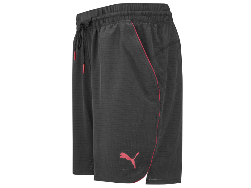 AMG sports trousers for men, black / red, B66959537