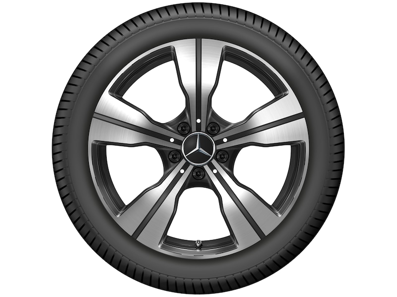 5-Speichen-Rad Schwarz Glanzgedreht, Goodyear, UltraGrip 8 Performance MO, 245/45 R18 100V XL, Winter, Q440141410780G2