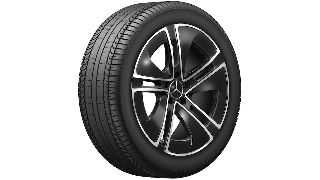 5-Doppelspeichen-Rad Schwarz Lackiert Glanzgedreht, Goodyear, UltraGrip Performance + MO, 245/40 R19 98V XL, Winter, Q440141410920G1