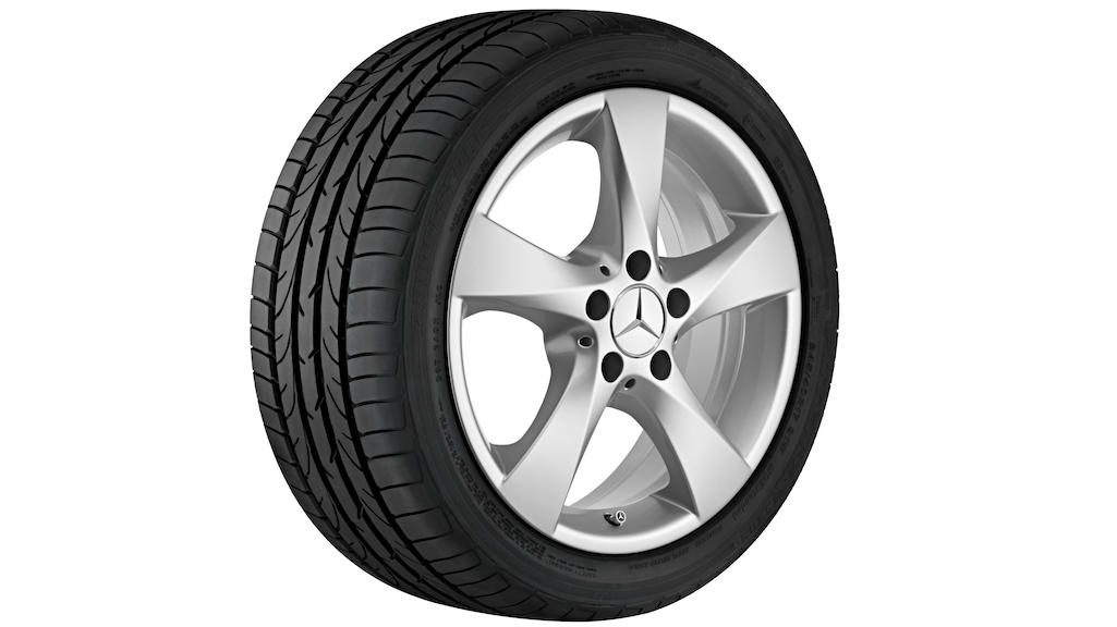5-Speichen-Rad Vanadiumsilber, Continental, ContiWinterContact TS 830 P, 225/55 R17 101V XL, Winter, Q44019111087A