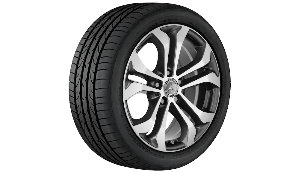5-Doppelspeichen-Rad Himmalaygrau Glanzgedreht, Pirelli, Scorpion Winter MO, 17", Winter, Q440301710700G12022